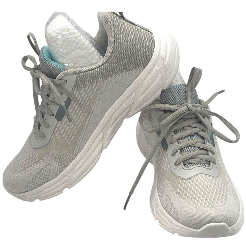 Women’s Athletic Running Walking Shoes Gray Blue Mesh Sneakers Size US 5 - Picture 5 of 7
